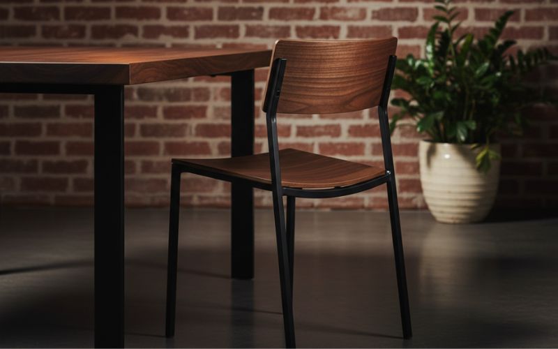 Endüstriyel Cafe Konseptinde Ahşap ve Metal Kombinasyonları