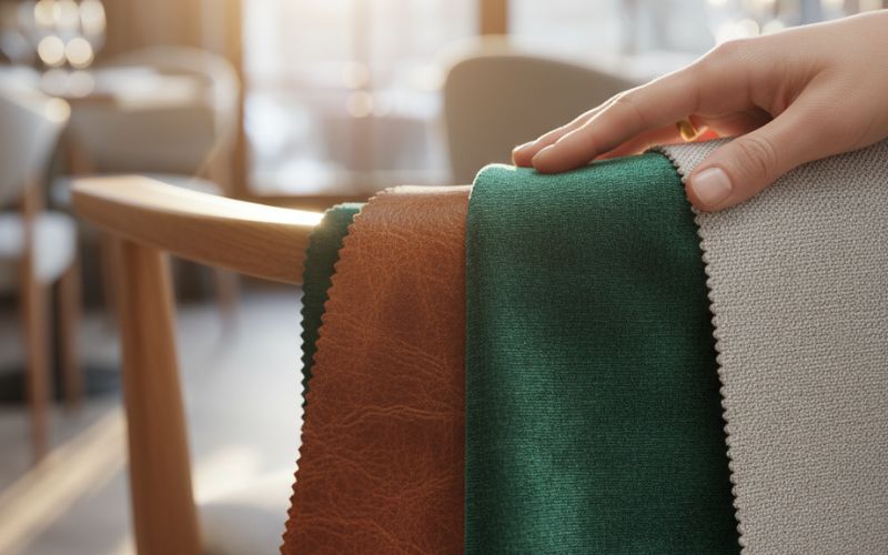 Sandalye Döşemesinde Kullanılan Kumaş ve Deri Türleri